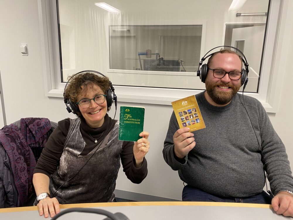 James Blackwell and Kim Rubenstein developed an 8-part podcast series called, "It’s not just the vibe, It’s the Constitution" to help people understand what our Constitution actually has in it – and why we are being asked to change it.